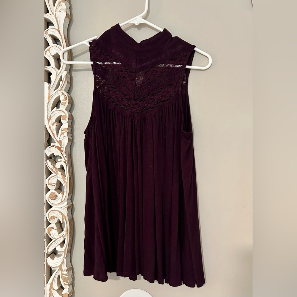 Deletta lacy top in purple